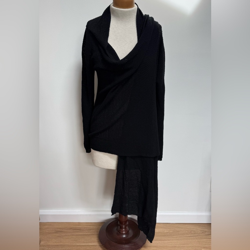 Ruti Haven Knit Wrap Cardigan Women S/M Drapey Crossover Relaxed - Picture 2 of 13